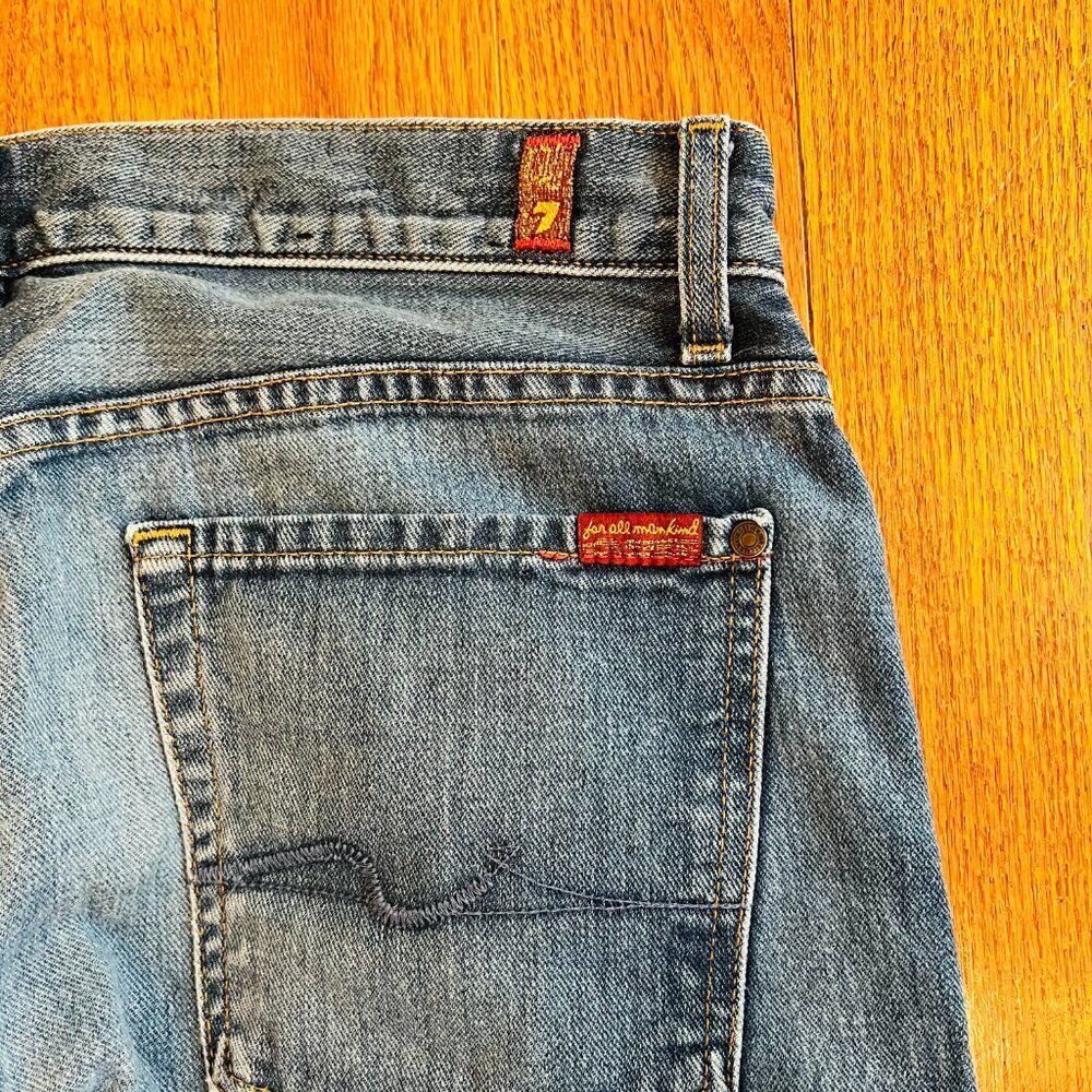 7 For All Mankind Jeans Mens 33 x34 Sevens Austyn Straight Denim - Picture 6 of 16